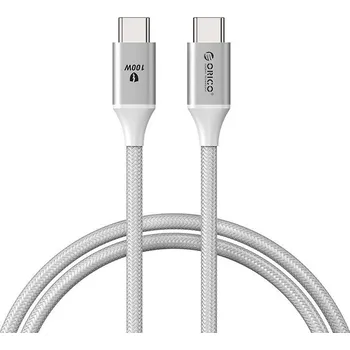 Datový kabel Orico 100W USB-C to USB-C charging cable (white)