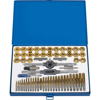 Závitořezný nástroj Závitníky a závitová očka M3-M12 TiN, sada 60 ks - Bernardo 431020