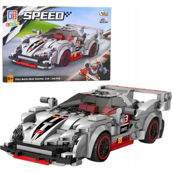 ostatní stavebnice Stavební Stavebnice Sportovní auto Robot 2v1 šedé 363 dílů