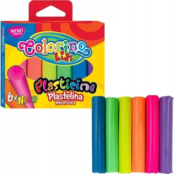 Vrták Plastelína COLORINO 6 kol neonová