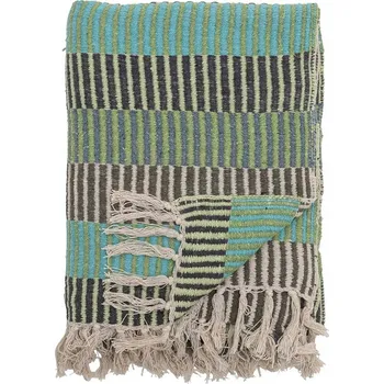 deka Bavlna Bloomingville 130 cm x 160 cm modrá