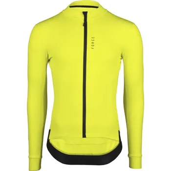 cyklistický dres dres FORCE ENDLESS dlouhý rukáv fluo 3XL