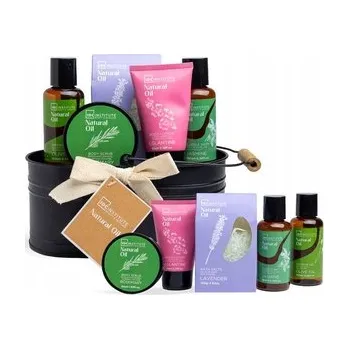 Kosmetická sada IDC DÁRKOVÁ SADA KOSMETIKA DO KOUPELE A TĚLA SPA SADA NATURAL OIL