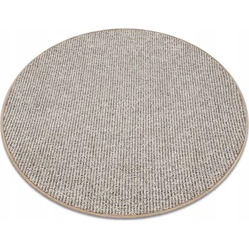 Koberec KOBEREC SMYČKOVÝ DO OBÝVACÍHO POKOJE LOŽNICE béžový MELANŽ SMYČKA kulatý 170 cm