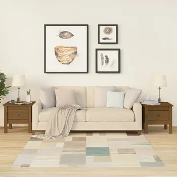 Konferenční stolek Konzolový Stolek VidaXL odstíny hnědé 40 x 39 x 1 cm