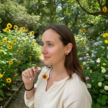 Náhrdelník art-wood.cz Náhrdelník - Slunečnice