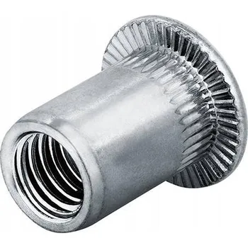 Nýt Nýtovací matice hliníkové s plochou hlavou kulatý M5, rozsah upevnění 0,5-3,0 mm