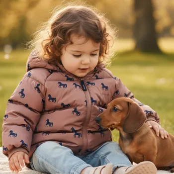 Pánská bunda LIEWOOD Péřová bunda Polle - Horses / Dark rosetta Velikost: 12m