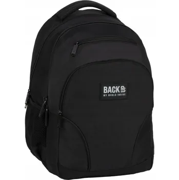 Školní batoh Školní batoh Back Up s více přihrádkami, černý, 30 l
