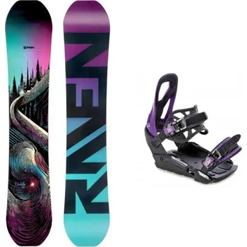 Snowboard Raven Dahlia Carbon Mint/Pink dámský snowboard + Raven S230 Black/violet vázání 151 cm + S/M (EU 37-42) + DÁREK + Doprava ZDARMA