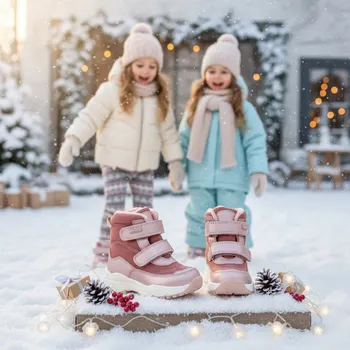 Dívčí tenisky Protetika - zimné topánky s membránou PRO-TEX MART pink Veľkosť: 20
