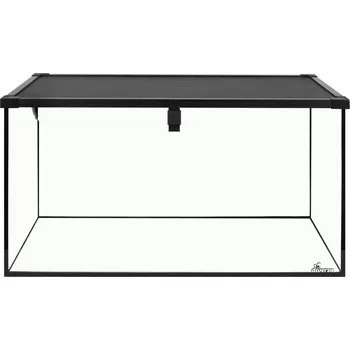 Terárium Terarium skleněné s černou síťkou 60 x 30 x 35 cm výška, vrchní otvítrání