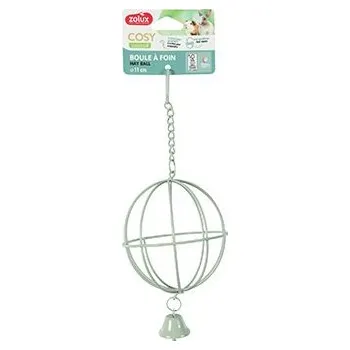krmítko na seno Jesličky na seno COSY kov koule zelená Zolux
