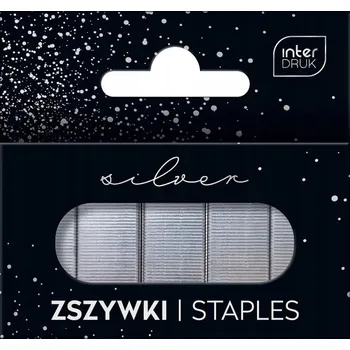 Spona do sešívačky Sešívací sponky 24/6 STŘÍBRNÉ 1000 kusů INTERDRUK