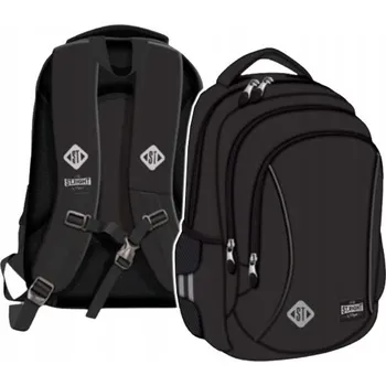 Školní batoh Školní batoh vícekomorový St.Right černý 22 l