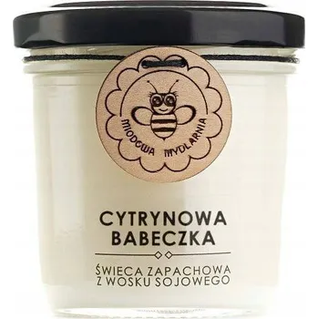 Svíčka Tradiční sójová svíčka Citronový Muffin Miodowa Mydlarnia 1 ks