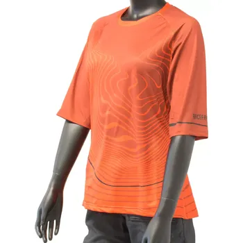 cyklistický dres Race Face Race Face Khyber dámský dres 3/4 rukáv rust velikost M