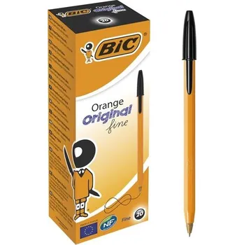 Kuličkové pero s víčkem Bic Orange, černé