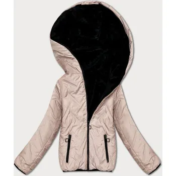 Nude-černá oboustranná dámská bunda pro přechodné období S'West (B8546-5101) odstíny béžové XXL (44)