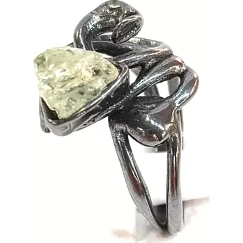 Prsten Stříbrný prsten s akvamarínem PKE98