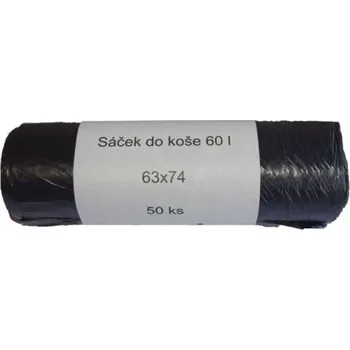 Pytle na odpadky Pytle na odpadky - 60 l, černé, 50 ks