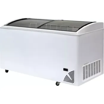 Mraznička 48553 Pultová mraznička prosklené oblé víko Byfal ARO 606/2 White Edge