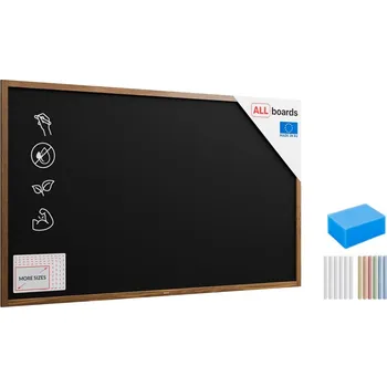 Allboards, Tabule černá křídová v dřevěném rámu 200x120 cm, TB2012