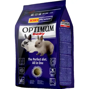 Krmivo pro hlodavce KIKI Premium Optimum Baby Zakrslý Králík - 800g