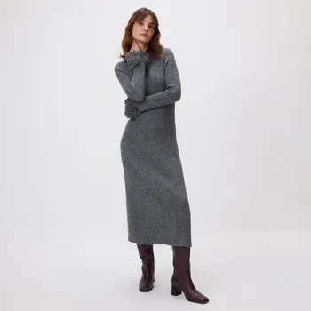 Dámské šaty Reserved - Šaty s ozdobným rukávem - vícebarevná - 489IK-MLC - 489IK-MLC-S