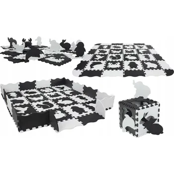 Pěnové puzzle NELINO 36 dílků zvířátka 150x150 cm