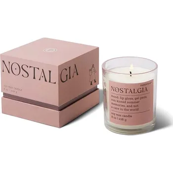 Svíčka Vonná sójová svíčka Paddywax Mood Nostalgia 226 g MD0802EU růžová 30X