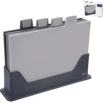 Kuchyňské prkénko ORION Prkénko UH krájecí set 4 ks 126809 Šedá 33,5x8x23,5 cm