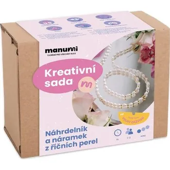 kreativní sada Manumi kreativní sada na výrobu setu náhrdelníku a náramku z říčních perel