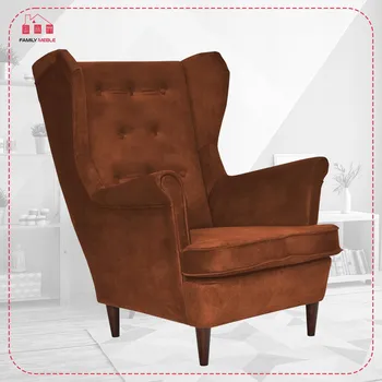 Křeslo Křeslo ušák Family Meble oranžové