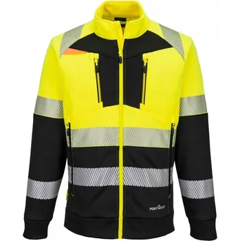 Pánská mikina Mikina s reflexním zipem, reflexní EN 20471 vel. 5XL, žlutá/černá R