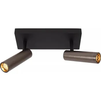 Bodové svítidlo Lucide 22974/02/15 - Bodové svítidlo GRADO 2xGU10/8W/230V černá/hnědá