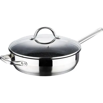 Pánev Bergner Pánev s mramorovým povrchem a poklicí GOURMET 24 cm nerez