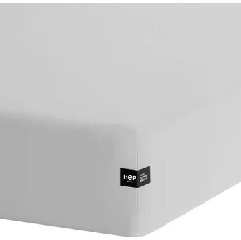 Prostěradlo Prostěradlo s gumou bavlna 200x200 Světle Šedé