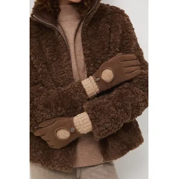 Rukavice Semišové rukavice Medicine RW24.RED711 hnědá 84M, vel. L/XL