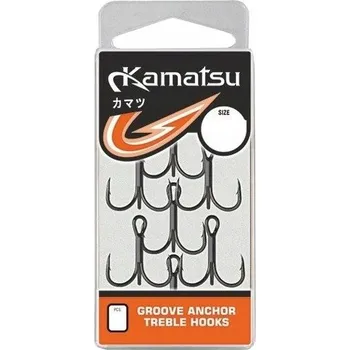 Rybářský háček Spinningové háčky s protihrotem Kamatsu Groove Anchor 7 ks