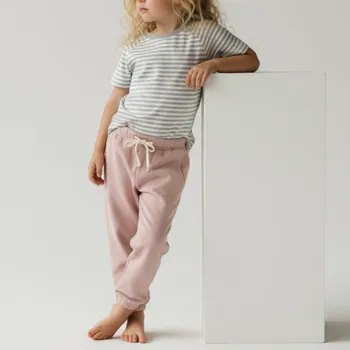 GRAY LABEL Tepláky GOTS - Faded Pink Velikost: 11-12y