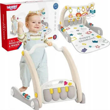 Odrážedlo WOOPIE DĚTSKÁ ODRÁŽEDLO PODLOŽKA 2v1 INTERAKTIVNÍ KLÁVIR