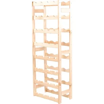 Stojan na víno Dřevěný regál na víno - 32 lahví