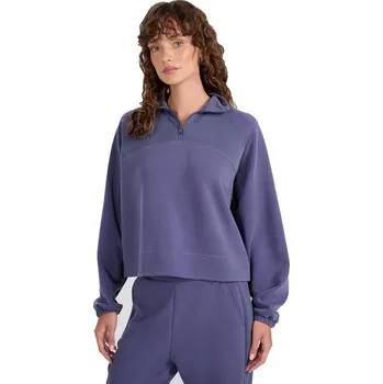 Pánská mikina Dámská mikina s 1/2 zipem 4F-SWEATSHIRT F1836-WAW25TSWSF1836-32S-DENIM Modrá M