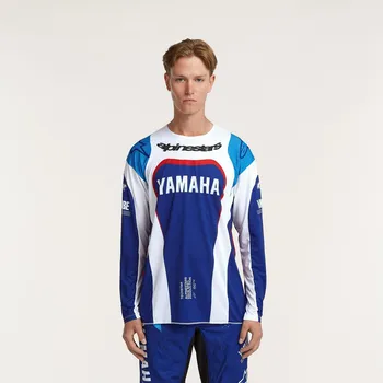 Moto dres Pánský motokrosový dres Yamaha Alpinestars PESOS modrý Velikost: L