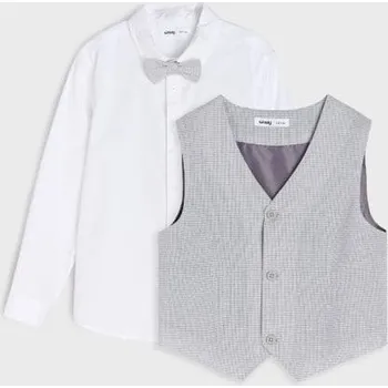 Chlapecká košile Sinsay - Sada: Košile s vestou a motýlkem - bílá - 964BZ-00X - 964BZ-00X-140