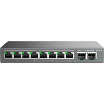 Síťový prvek Grandstream GWN7721 L2 Lite managed switch, 8x 2.5GbE RJ45, 2x 10G SFP+