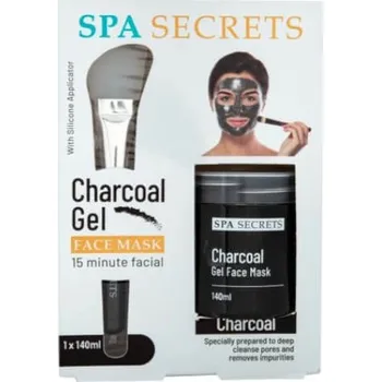 Pleťová maska Xpel Gelová pleťová maska s aplikátorem SPA Secrets Charocal (Gel Face Mask) 140 ml
