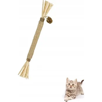 Hračka pro kočku Tyčinka s šantou kočičí pro péči o zuby kočky, hračka
