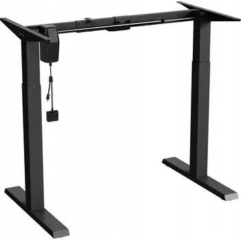 Psací stůl Obdélníkový psací stůl ergo office 130 x 65 x 123 cm černý